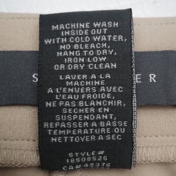 NWT Suzy Shier Ladies Size XL Cream Pull On Style Straight Leg Pants - Picture 6 of 6